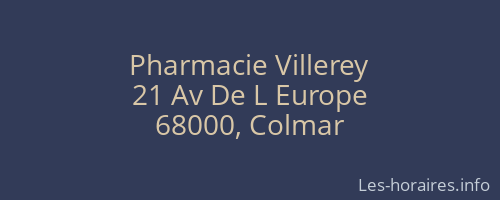 Pharmacie Villerey