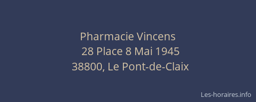 Pharmacie Vincens