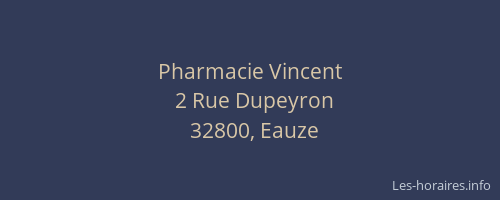 Pharmacie Vincent