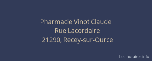 Pharmacie Vinot Claude
