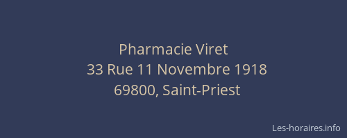 Pharmacie Viret
