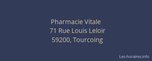 Pharmacie Vitale