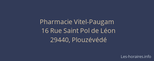 Pharmacie Vitel-Paugam