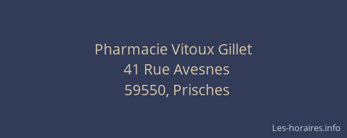Pharmacie Vitoux Gillet