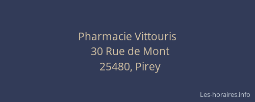 Pharmacie Vittouris