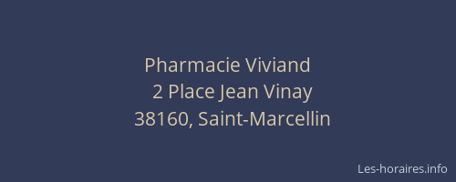 Pharmacie Viviand
