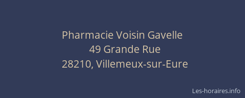 Pharmacie Voisin Gavelle