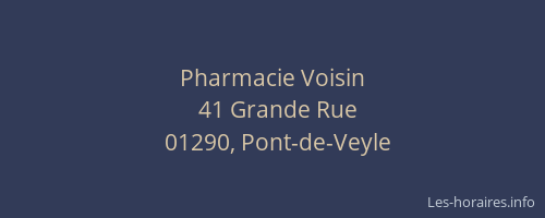 Pharmacie Voisin