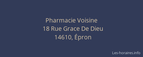 Pharmacie Voisine