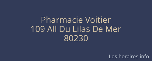 Pharmacie Voitier