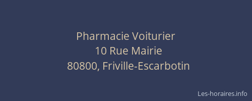 Pharmacie Voiturier