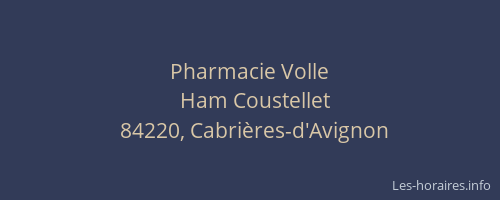 Pharmacie Volle