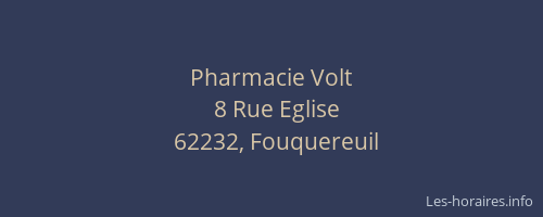 Pharmacie Volt