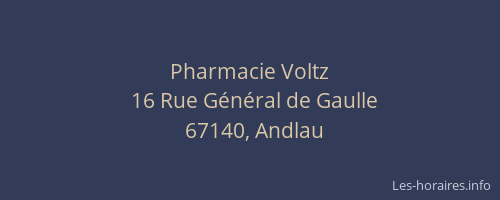 Pharmacie Voltz