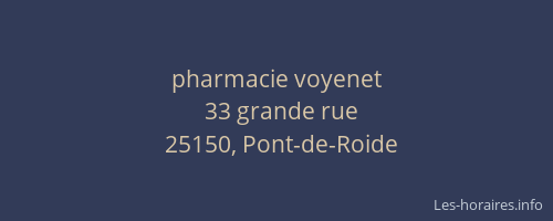pharmacie voyenet