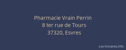Pharmacie Vrain Perrin