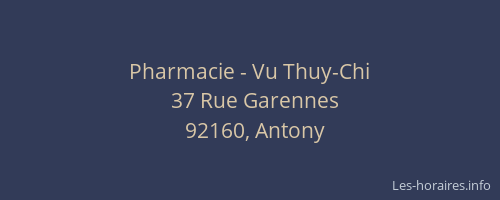 Pharmacie - Vu Thuy-Chi