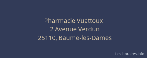 Pharmacie Vuattoux