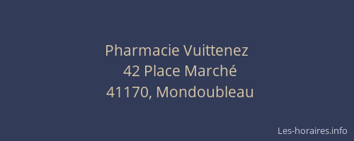 Pharmacie Vuittenez