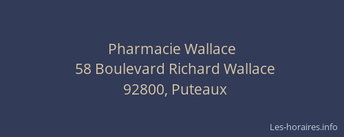 Pharmacie Wallace