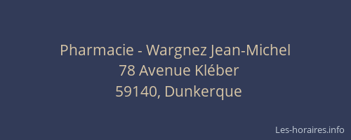 Pharmacie - Wargnez Jean-Michel
