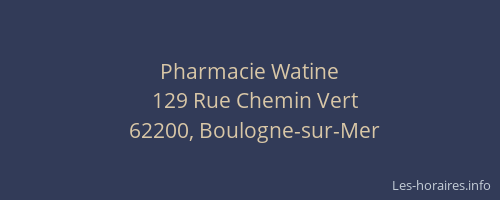 Pharmacie Watine