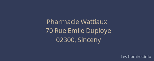 Pharmacie Wattiaux