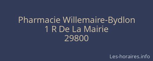 Pharmacie Willemaire-Bydlon
