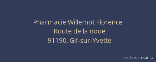 Pharmacie Willemot Florence