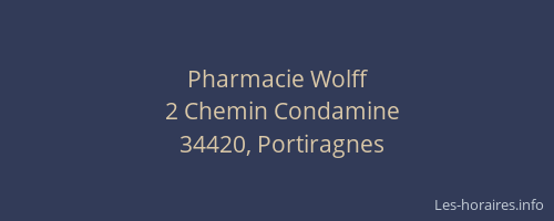 Pharmacie Wolff