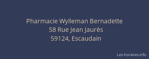 Pharmacie Wylleman Bernadette