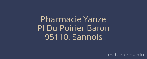 Pharmacie Yanze