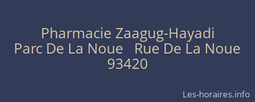 Pharmacie Zaagug-Hayadi