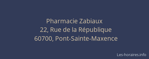 Pharmacie Zabiaux