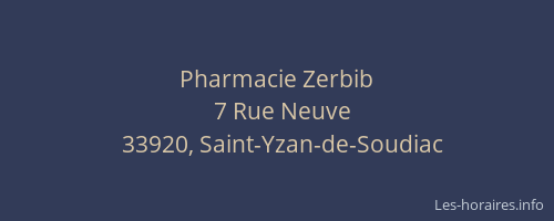 Pharmacie Zerbib
