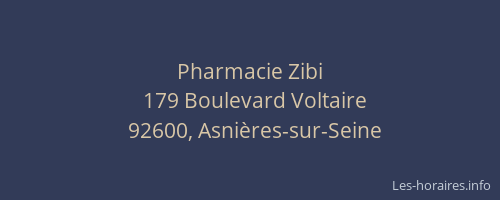 Pharmacie Zibi