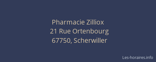 Pharmacie Zilliox