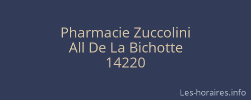 Pharmacie Zuccolini