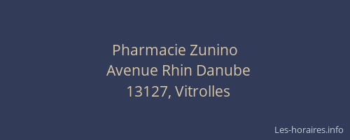 Pharmacie Zunino