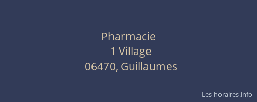 Pharmacie
