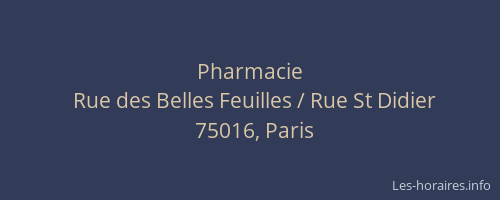 Pharmacie