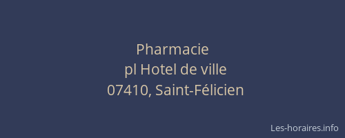Pharmacie
