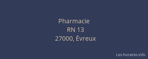 Pharmacie