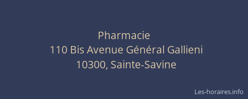 Pharmacie