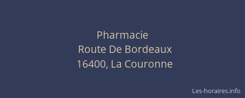 Pharmacie