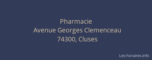 Pharmacie
