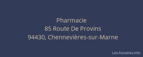 Pharmacie