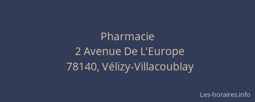 Pharmacie