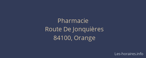 Pharmacie