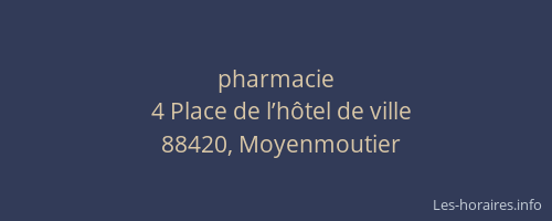 pharmacie